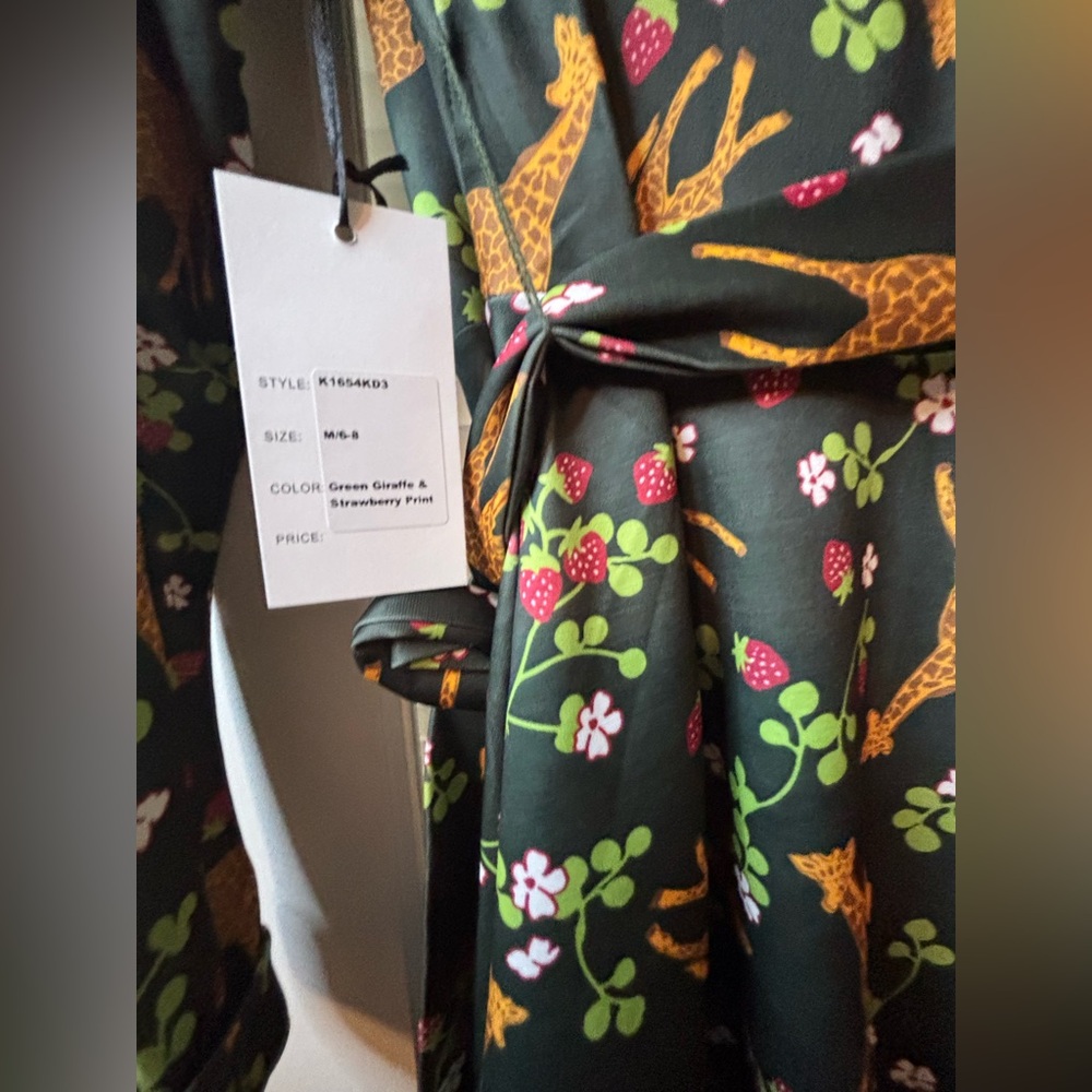 Unique Vintage Floral Wrap Dress - Picture 2 of 8